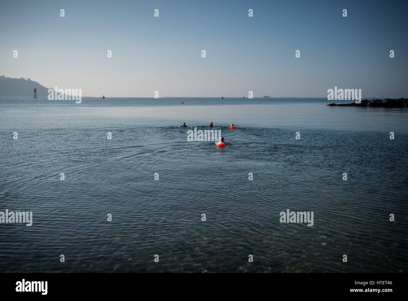 Open water swimmers hi-res stock photography and images - Alamy