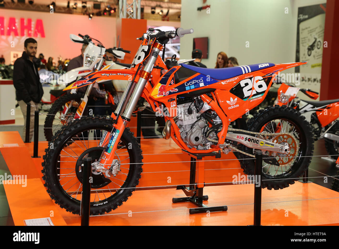 KTM 250 SXF on display at Motobike 