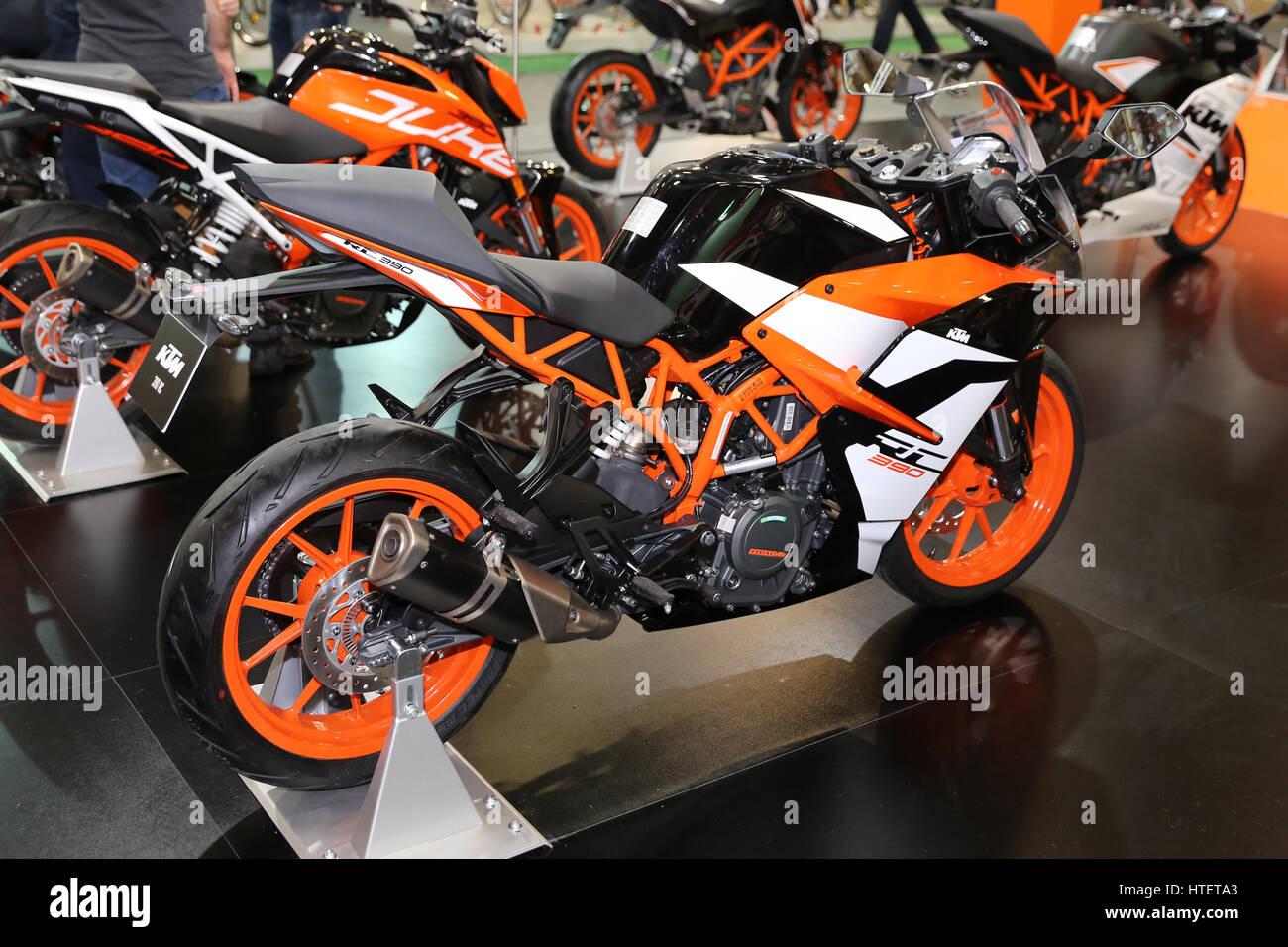 KTM 390 RC on display at Motobike 