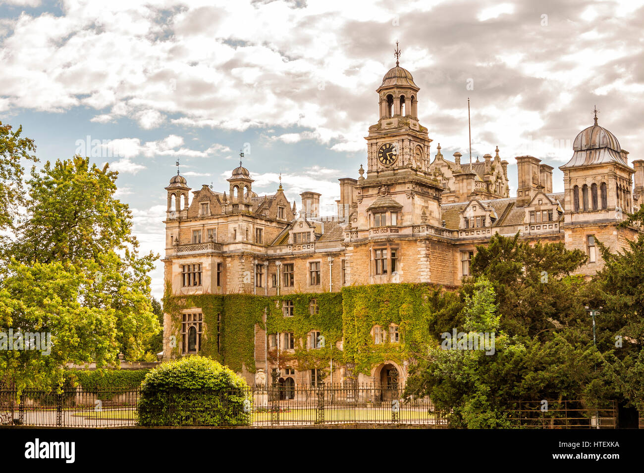 Thoresby Hall - a grade I listed 19th-century country house in Budby, Nottinghamshire, Stock Photo