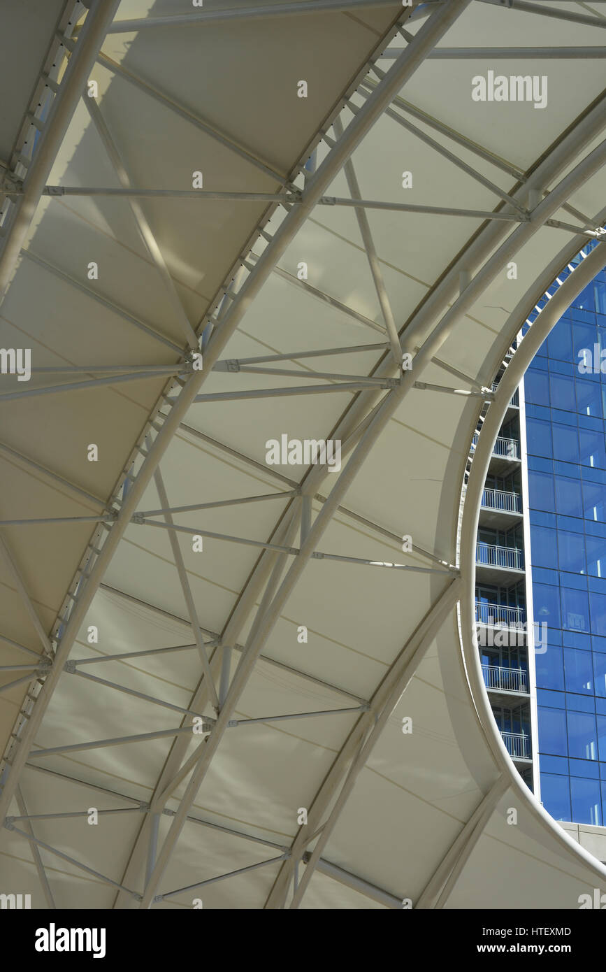 Detail of canopy, Union Station, Denver, Colorado, USA Stock Photo Alamy