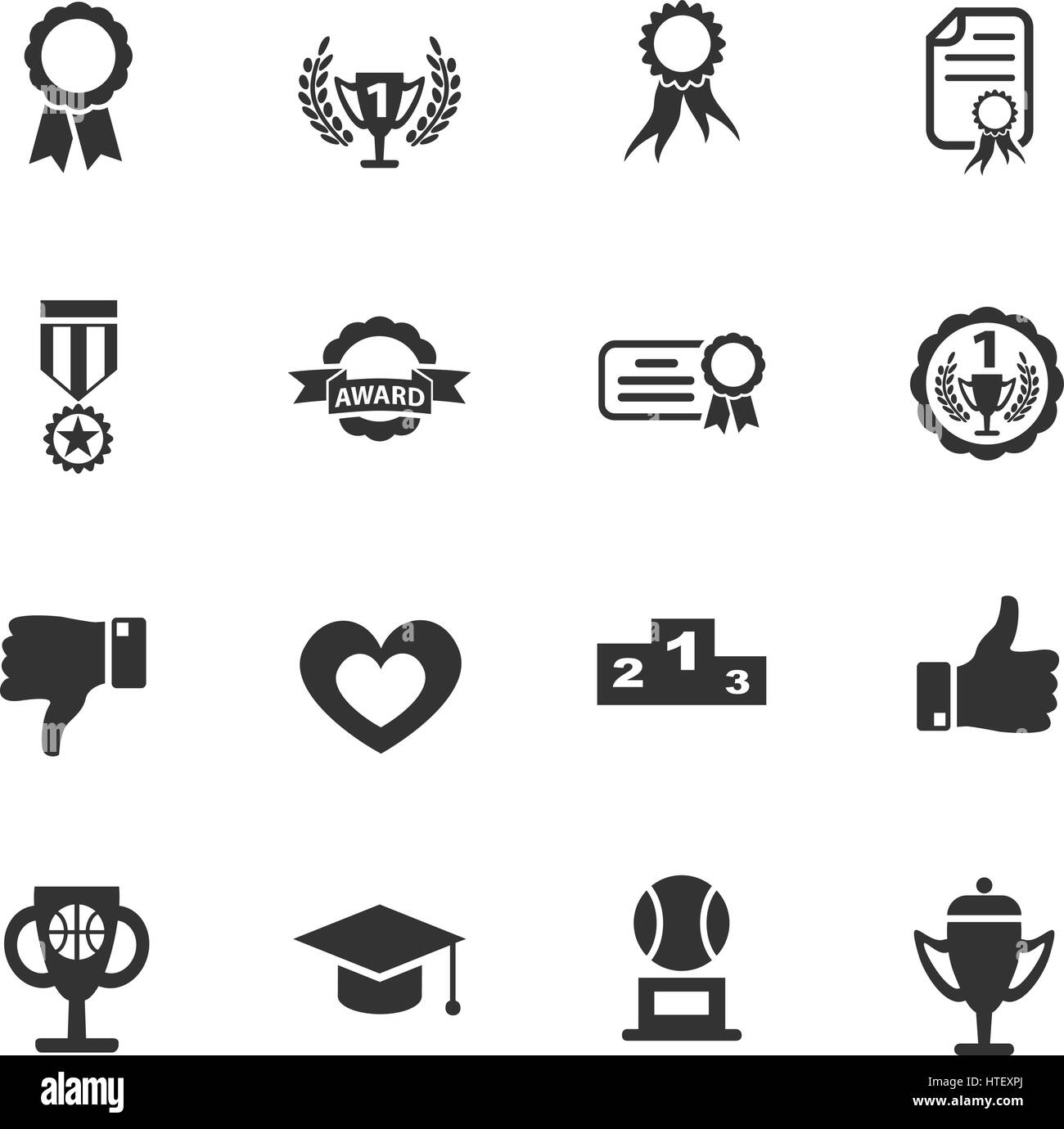 award web icons for user interface design Stock Vector Image & Art - Alamy