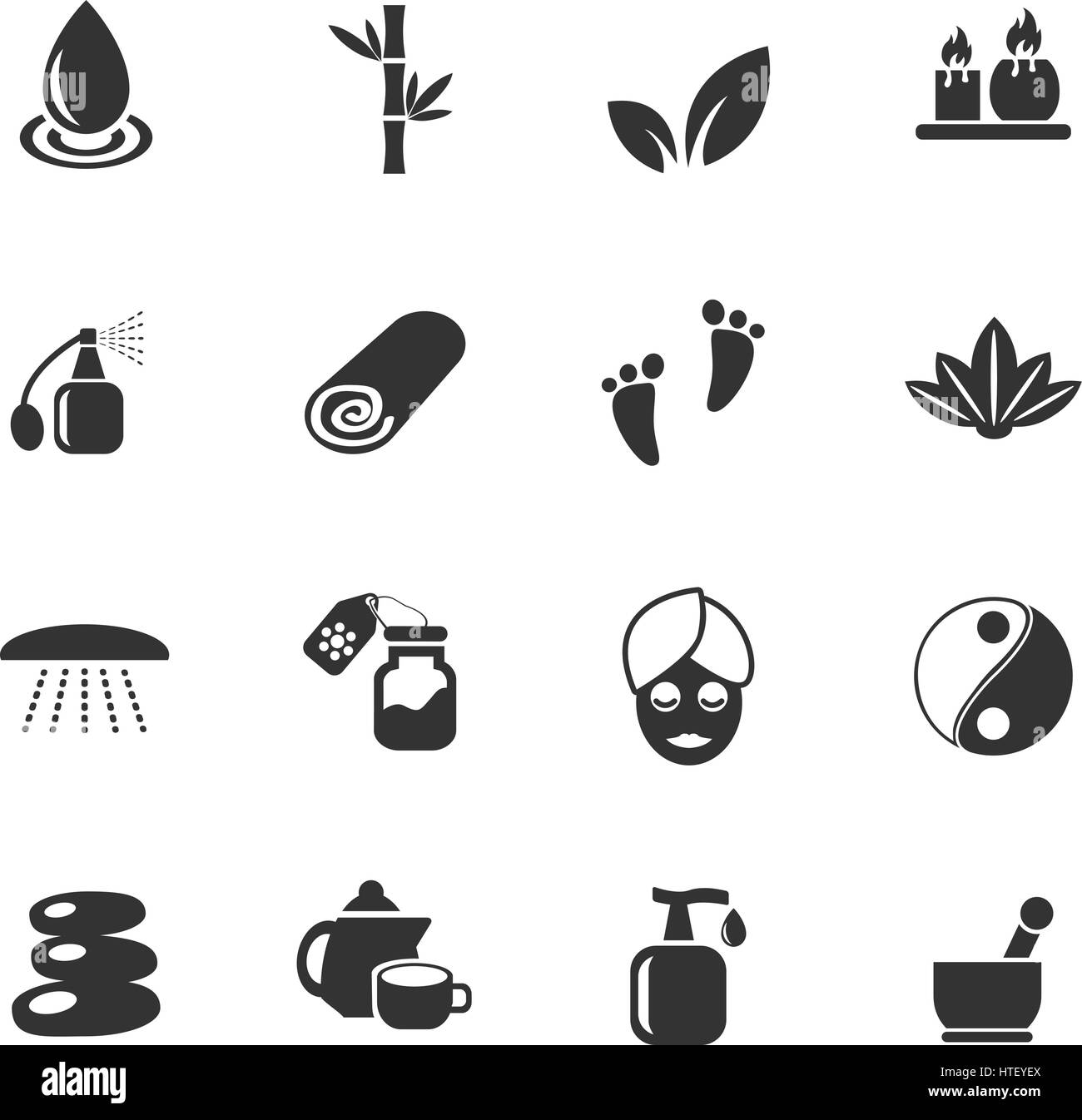 Beauty And Spa Web Icons For User Interface Design Stock Vector Image 