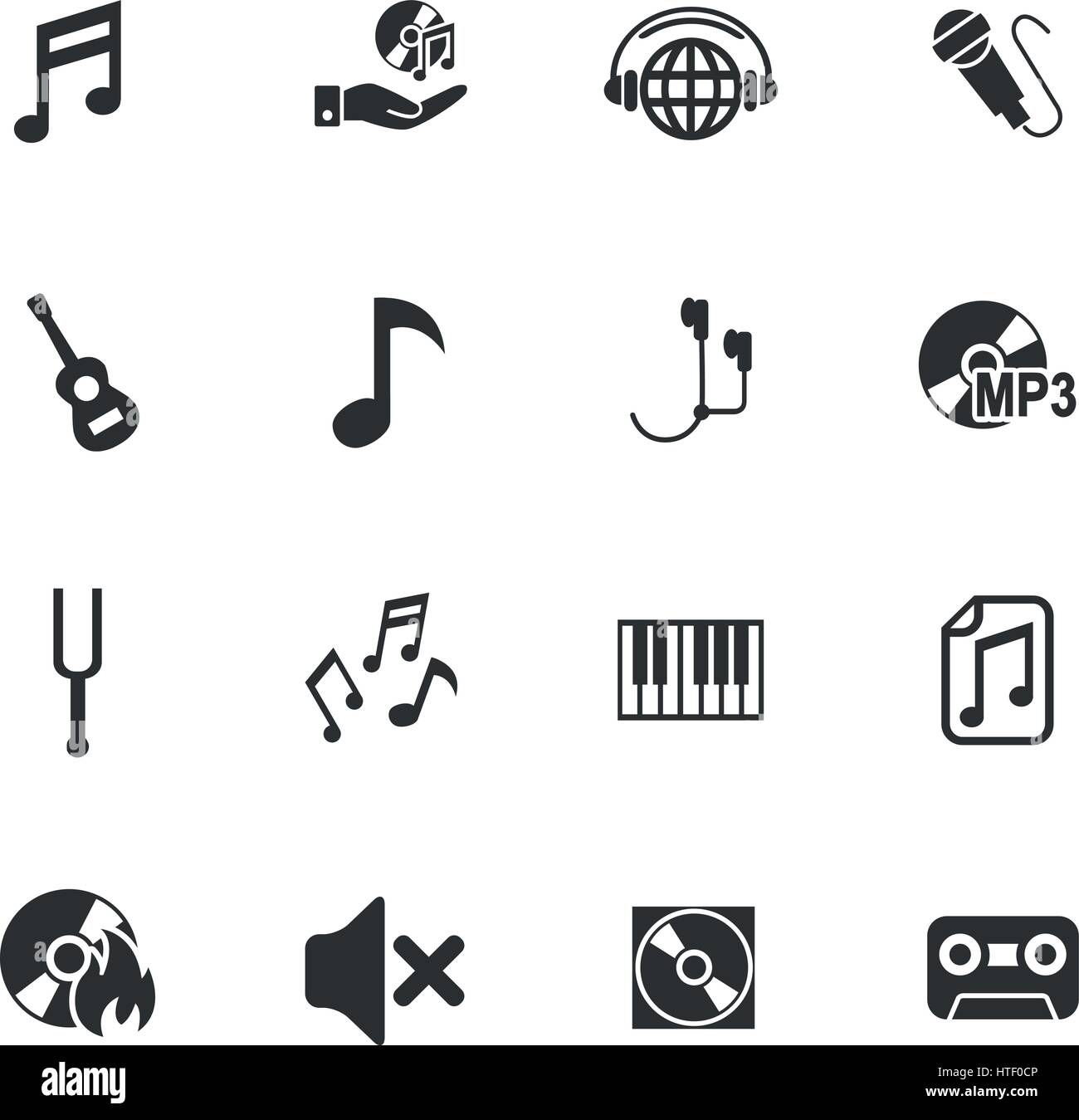 music web icons for user interface design Stock Vector Image & Art - Alamy