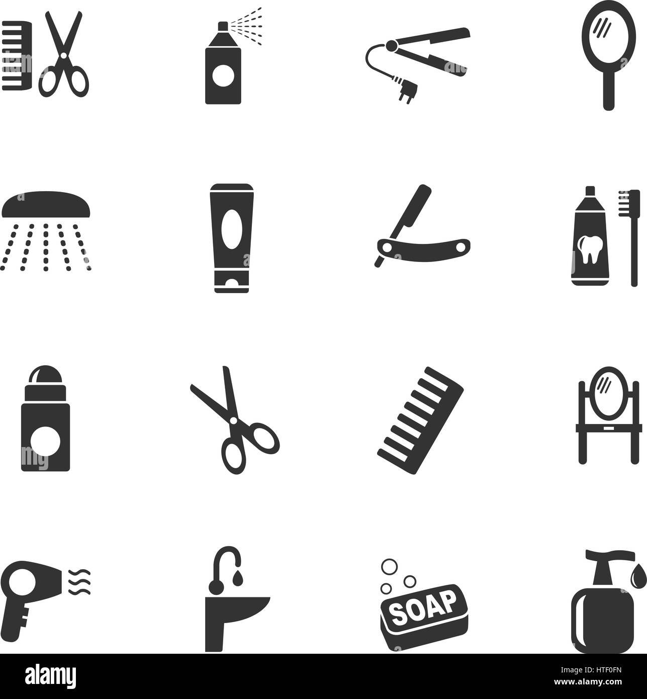 Brush hygiene personal care Black and White Stock Photos & Images - Alamy