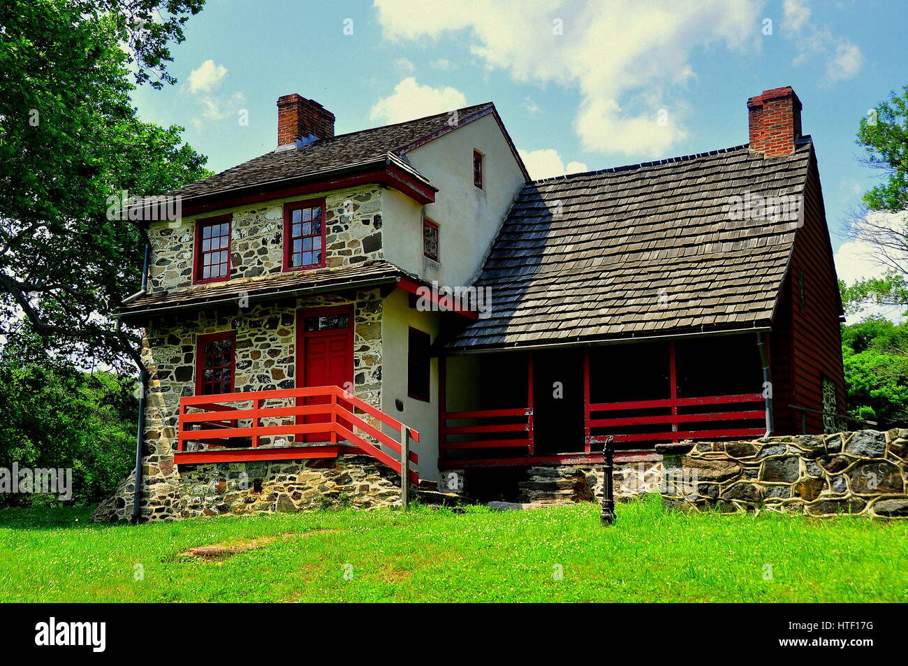 Chadds Ford, Pennsylvania - June 9, 2015: Gideon Gilpin House, The ...