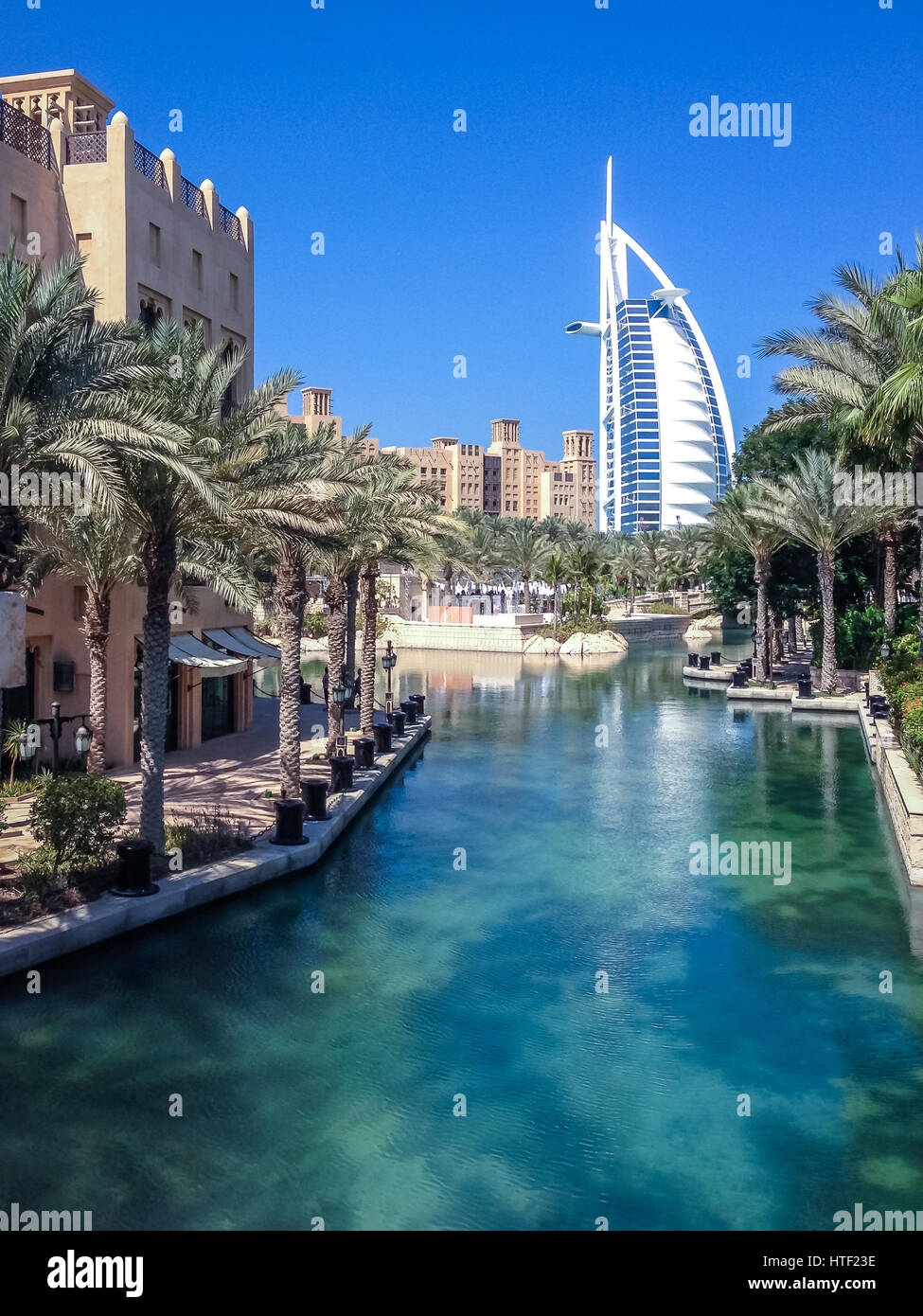 Luxury and relaxing view of Dubai - United Arab Emirates Stock Photo