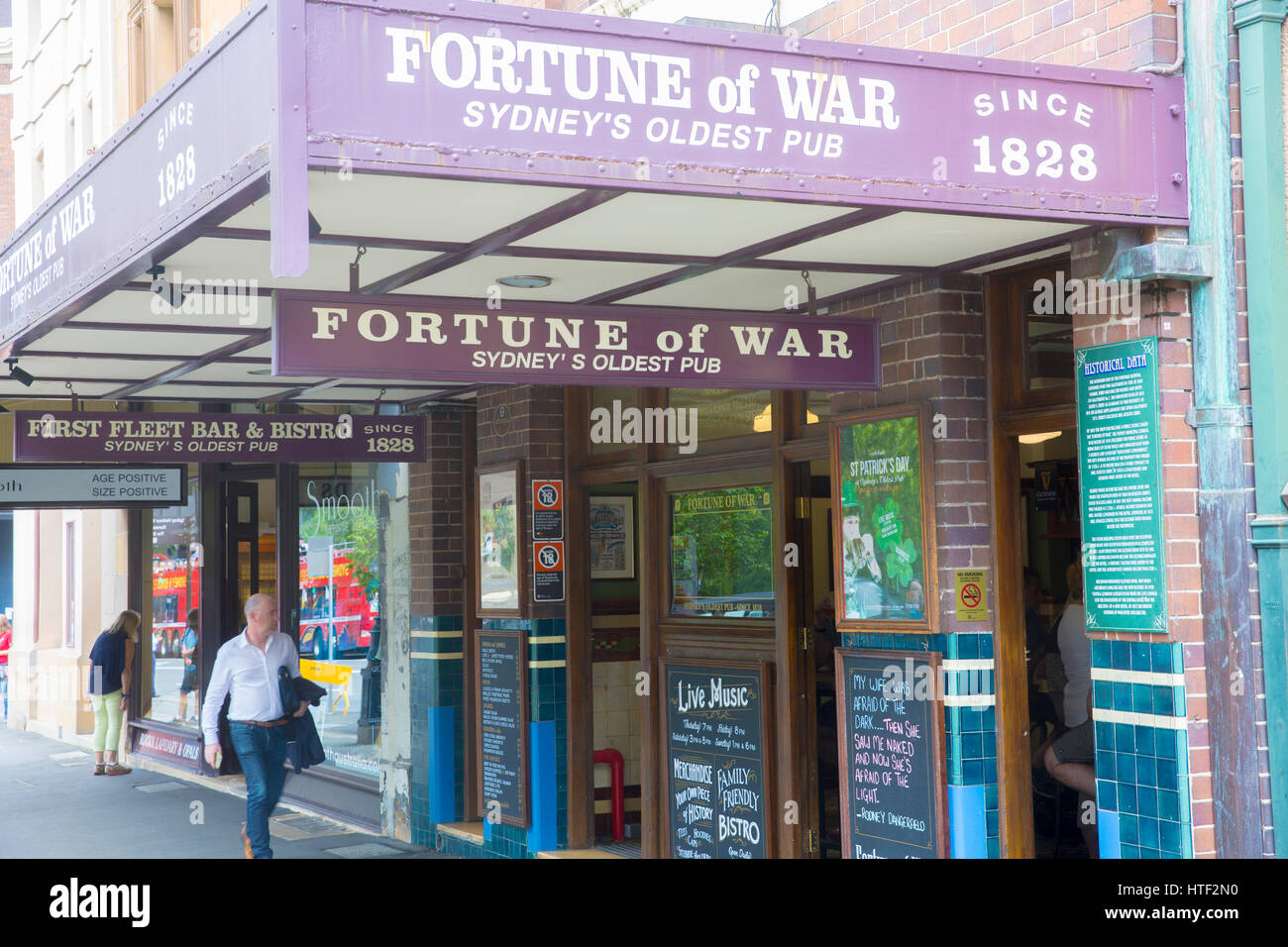 Fortune of War is there oldest pub in Sydney and is situated in the Rocks area ,New south wales,australia Stock Photo