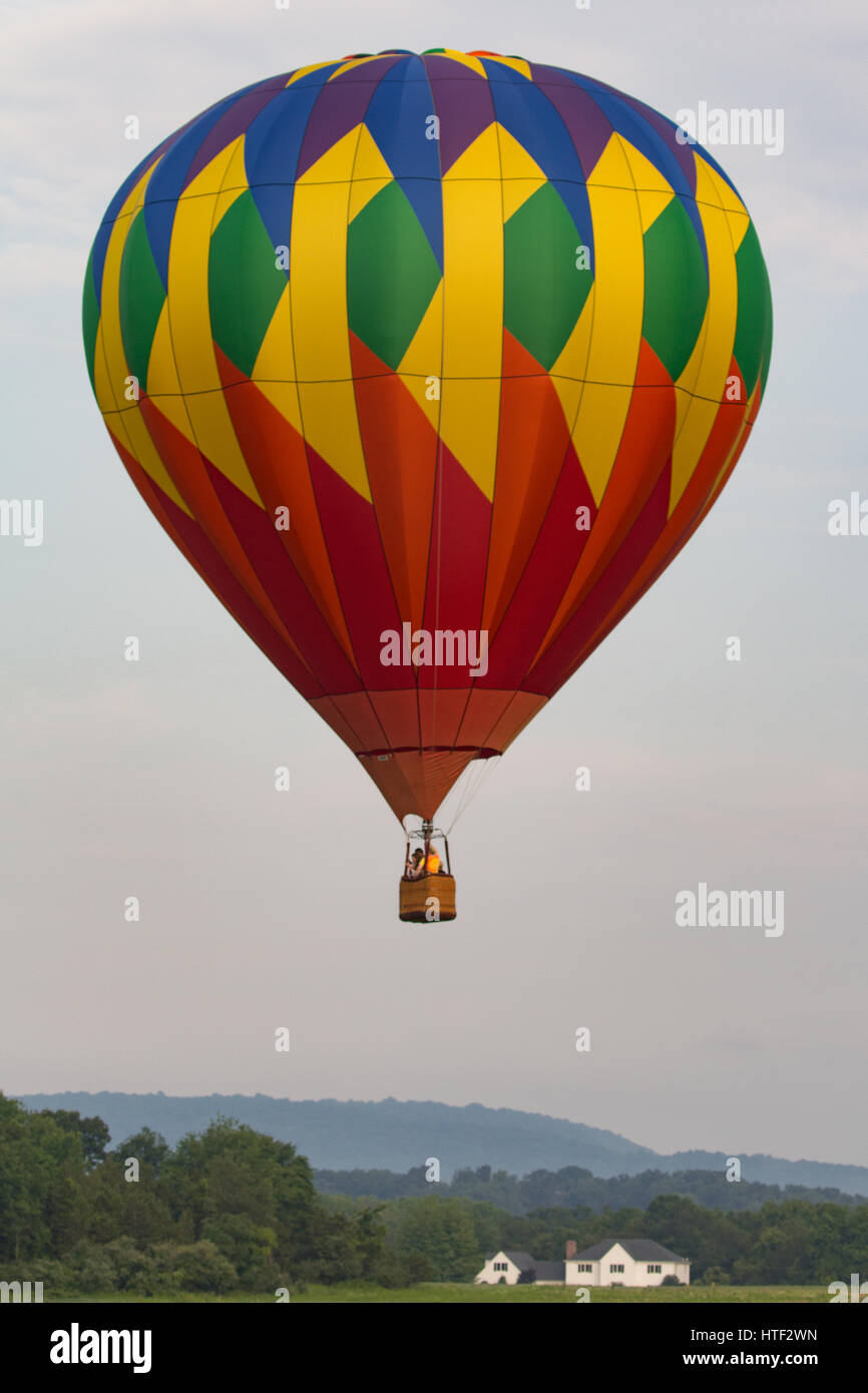Hot Air Balloon in Sky Stock Photo Alamy