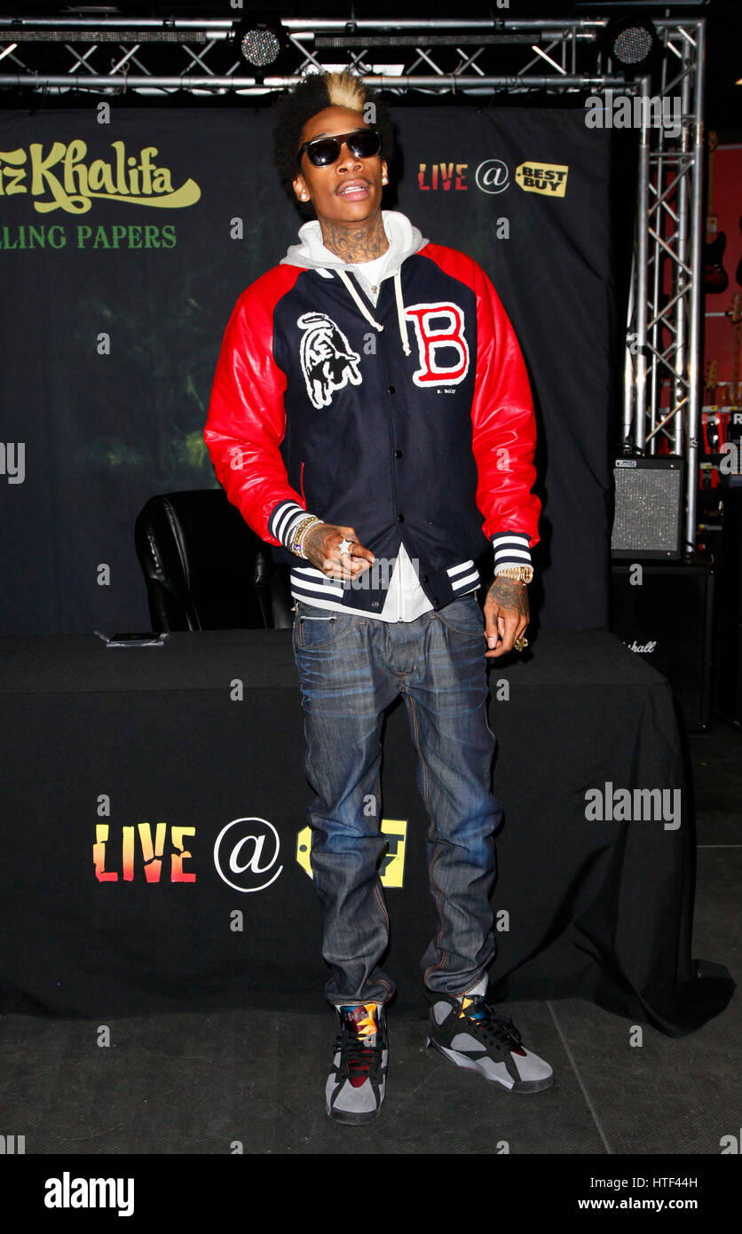 Wiz Khalifa pictured at the release event for his new album "Rolling