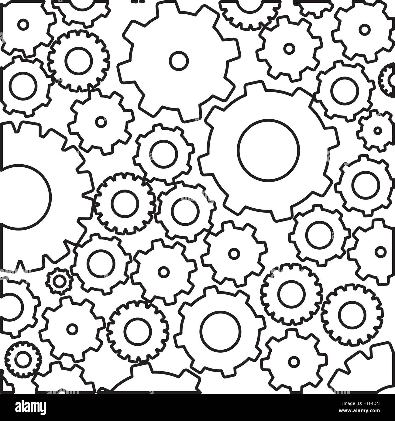 figure gears bacground icon Stock Vector Image & Art - Alamy