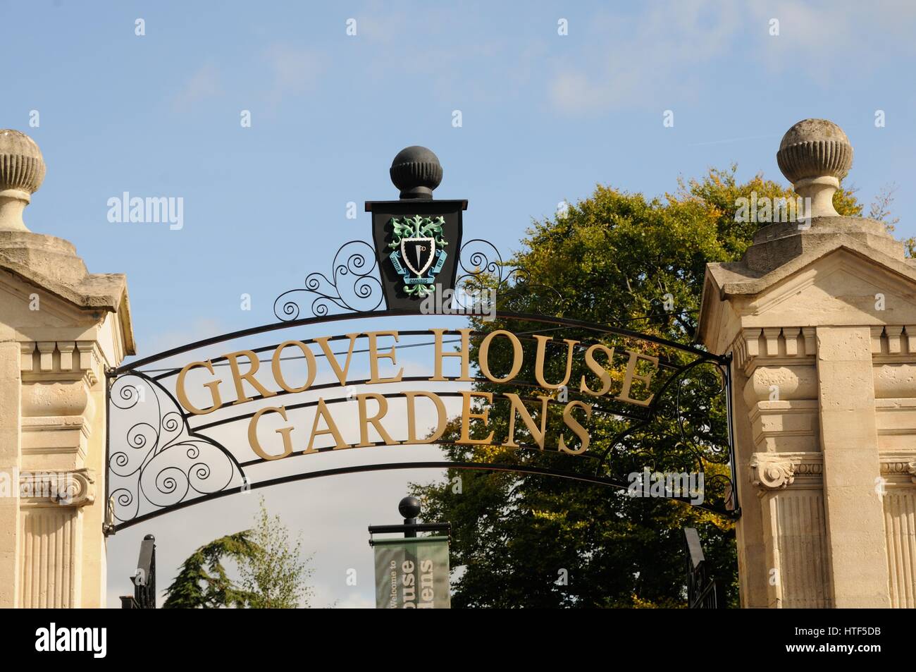 Grove House Gardens Gateway, Dunstable, Bedfordshire, are one of