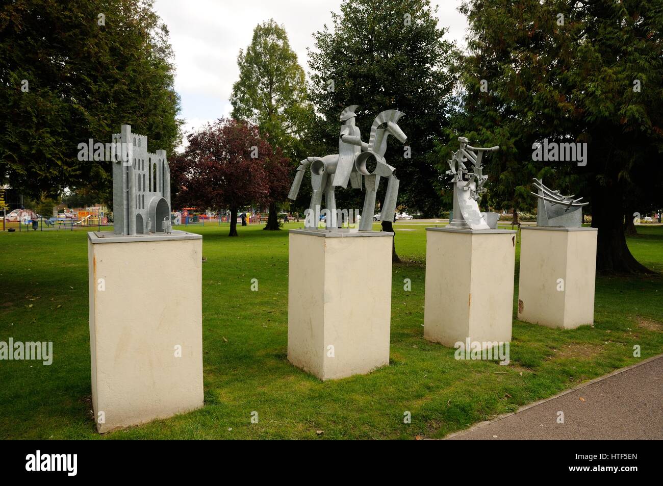 Grove House Gardens Gateway, Dunstable, Bedfordshire, are one of