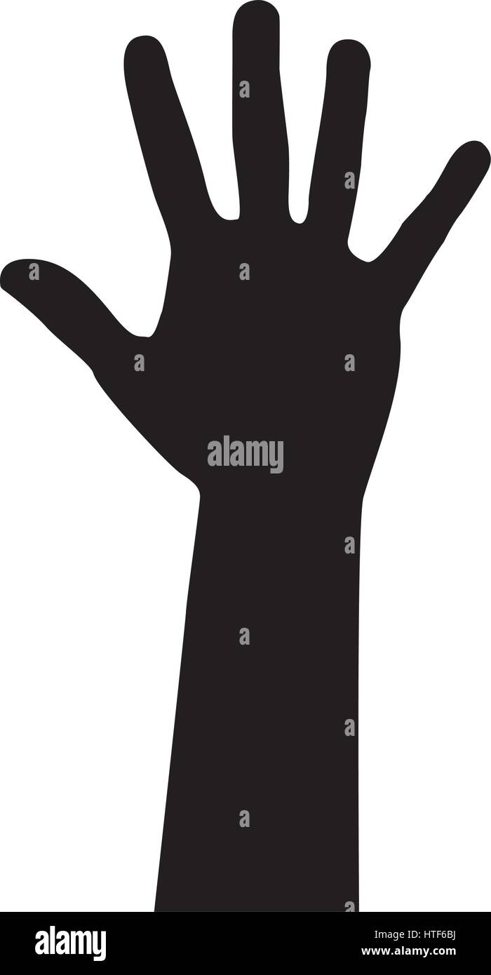 black silhouette of arm and hand Stock Vector Image & Art Alamy