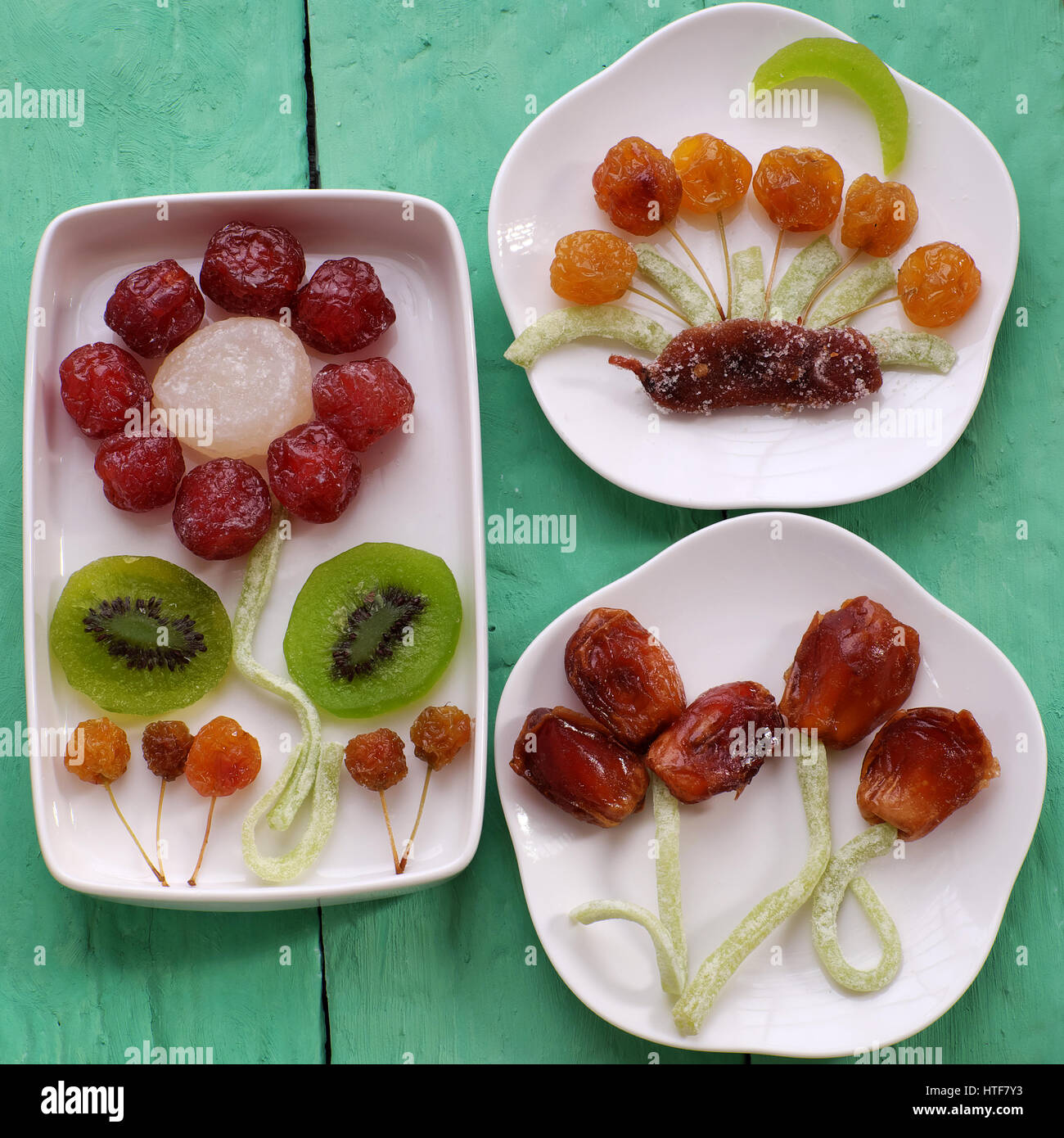 Vietnamese food for Vietnam Tet holiday, Asia lunar new year, colorful