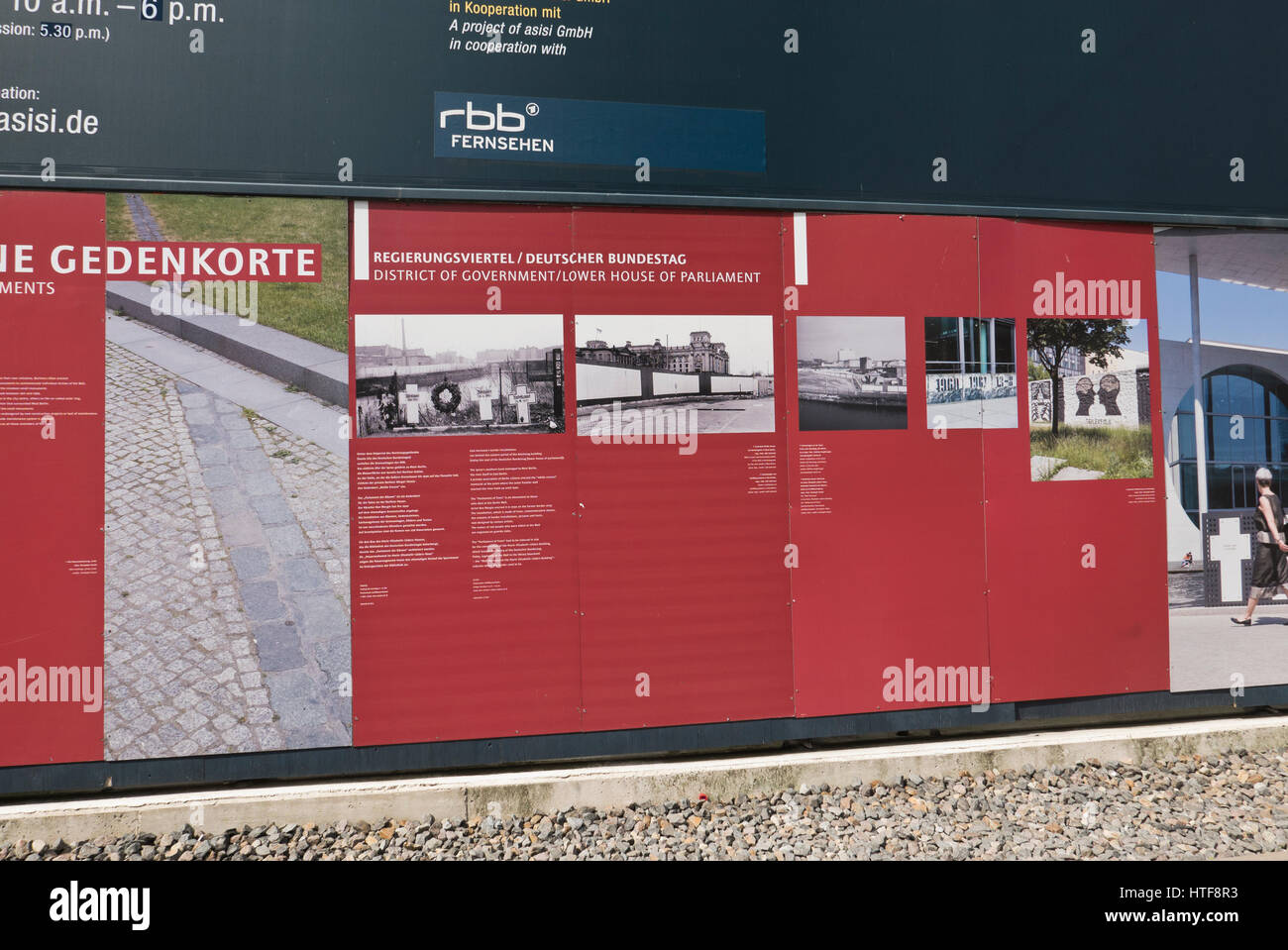 Posters relating to historical events between East and West Berlin