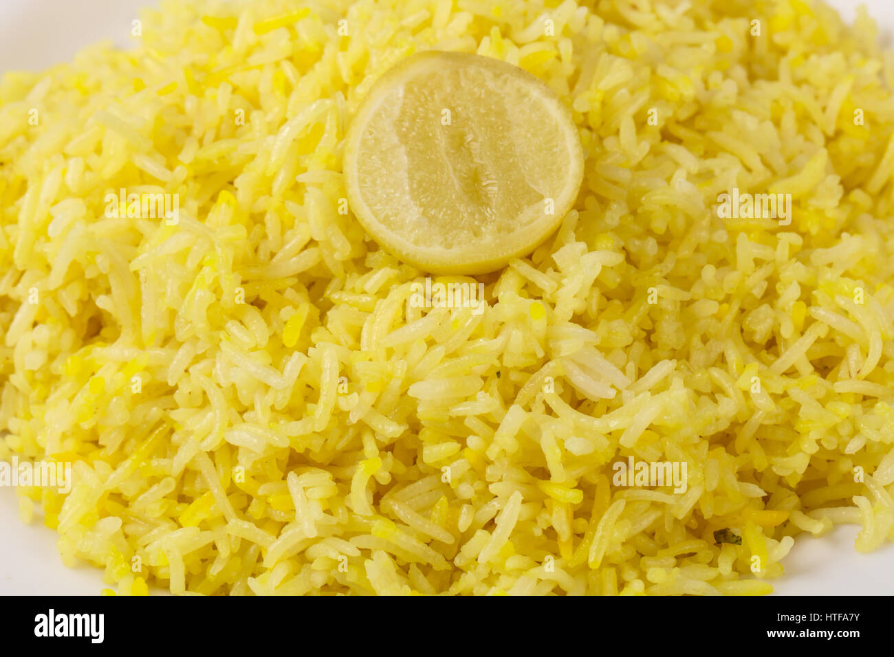 Indian traditional cuisine Yellow Rice with Lime Stock Photo Alamy
