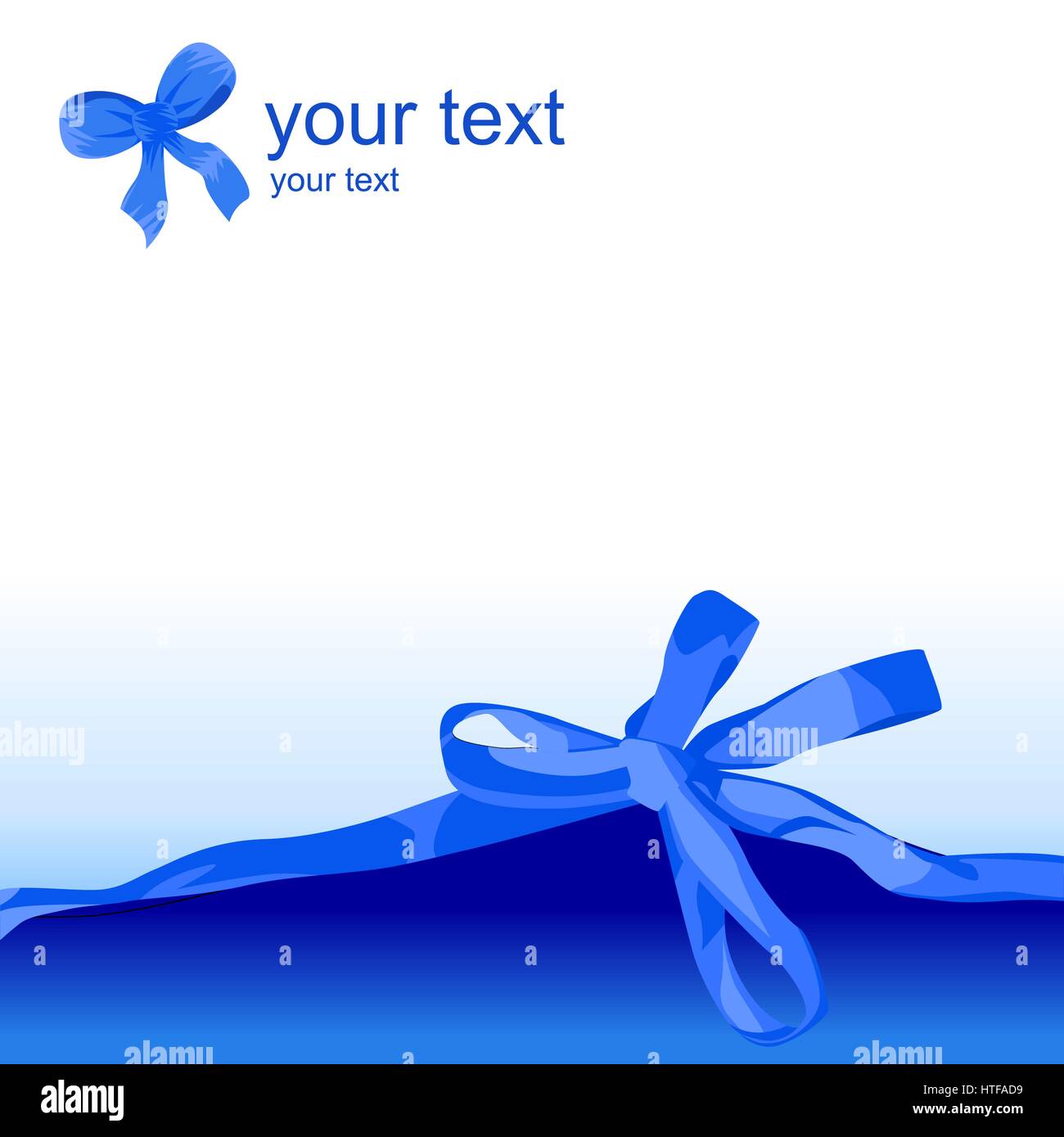Blue ribbon border Stock Vector Images - Alamy