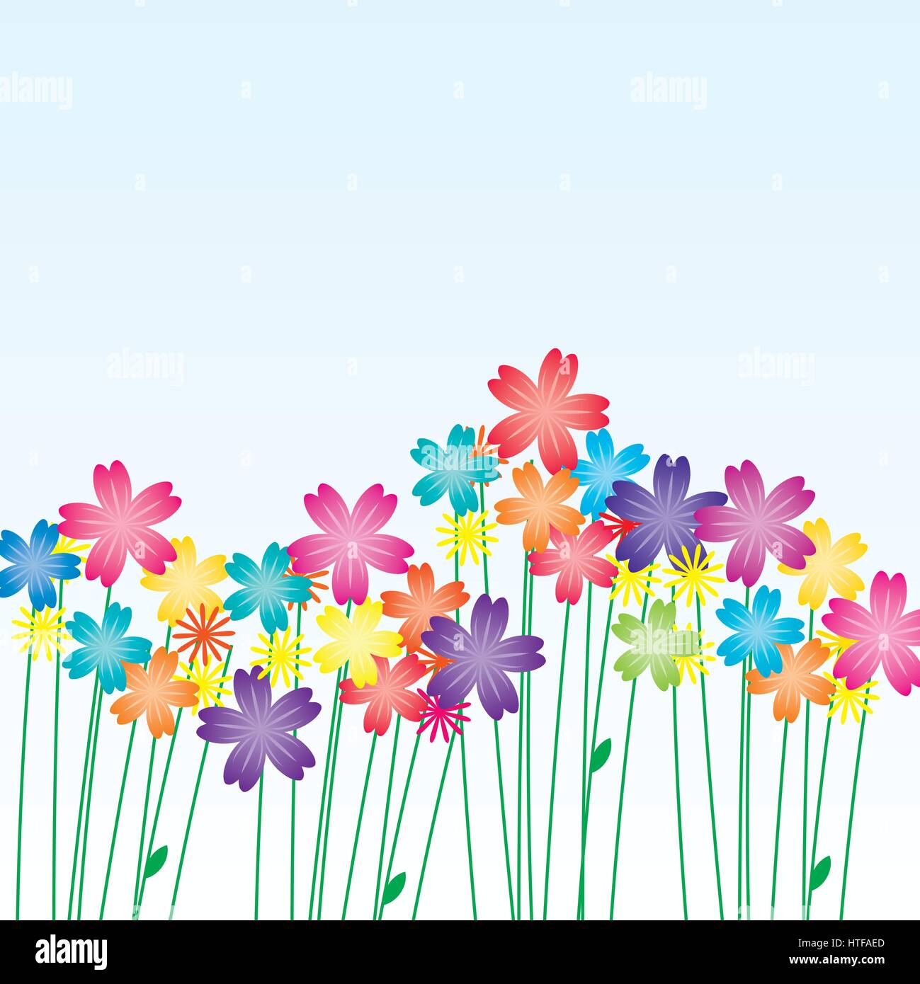 vector color flowers background Stock Vector Image & Art - Alamy
