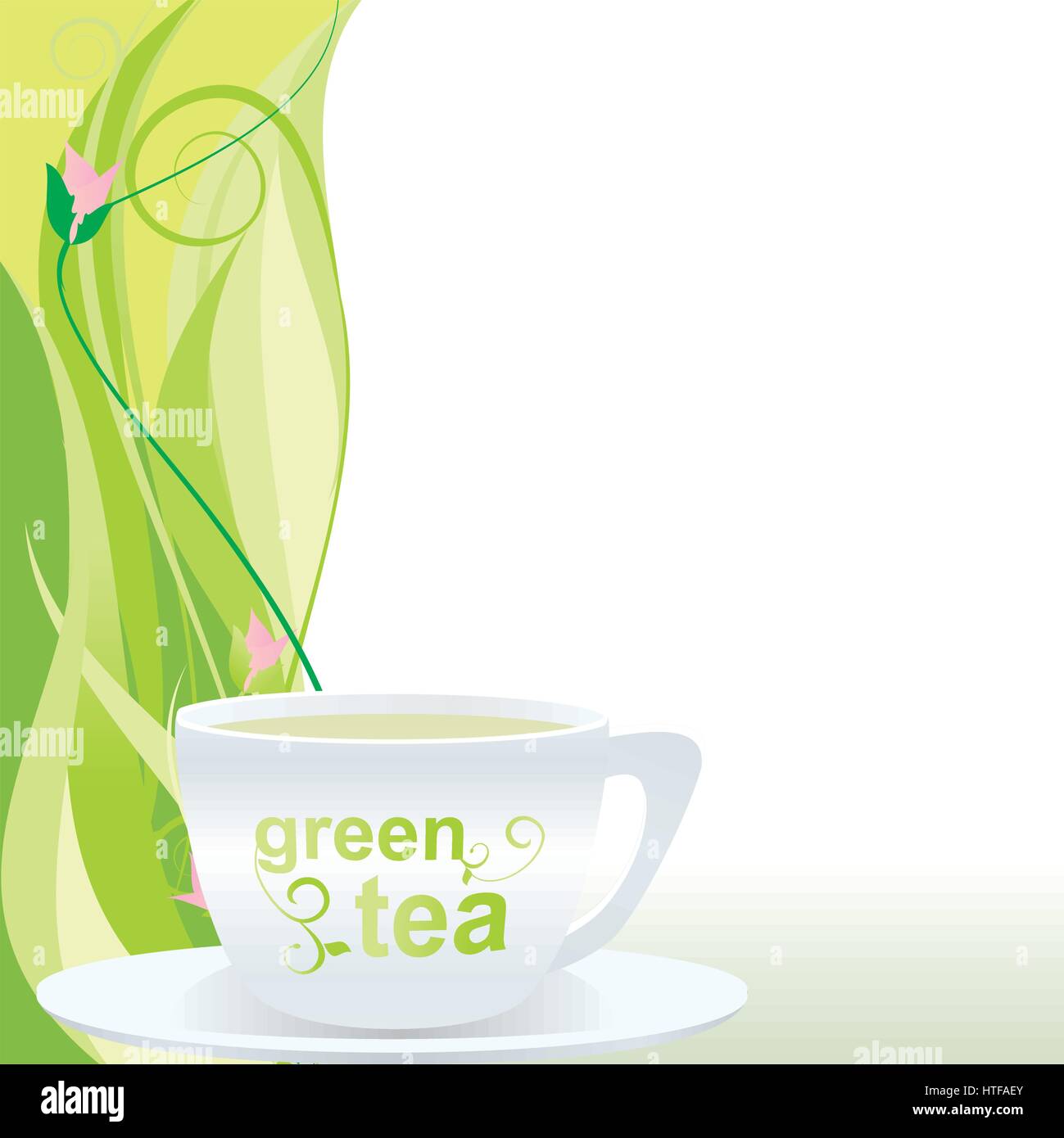 green tea Stock Vector