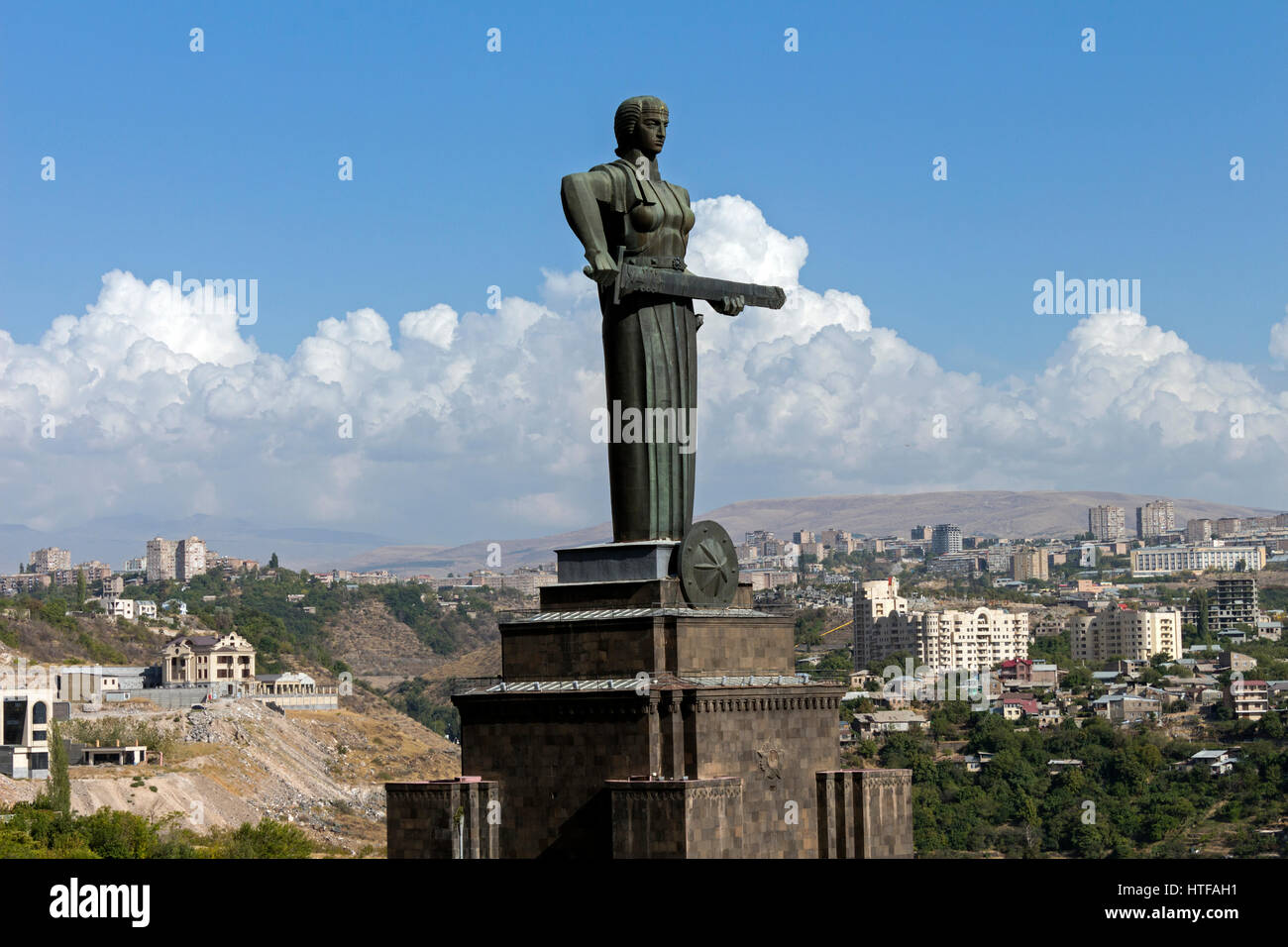 Mother Armenia Statue or Mayr hayastan. Monument located in Victory
