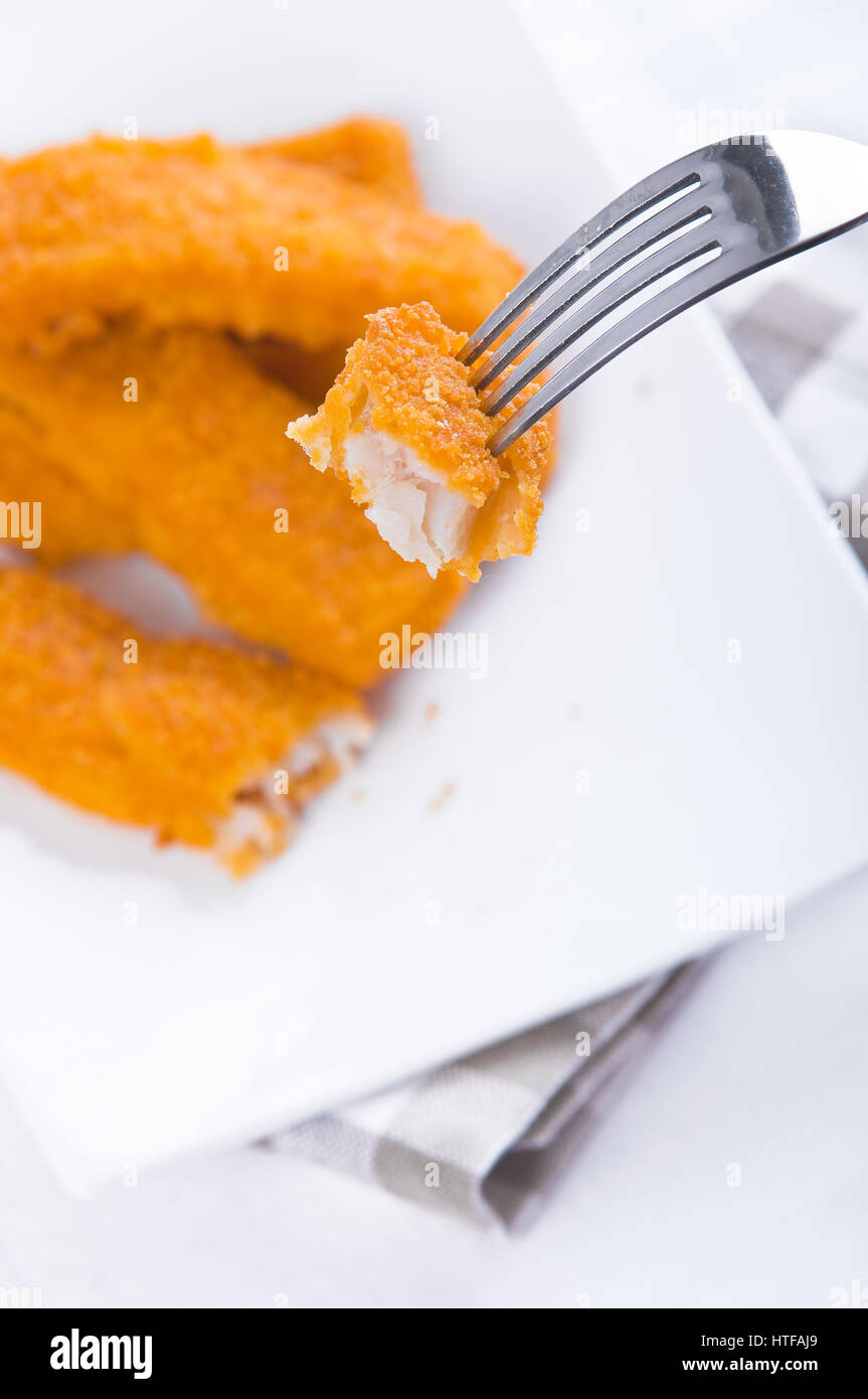 Fried fish sticks Stock Photo Alamy