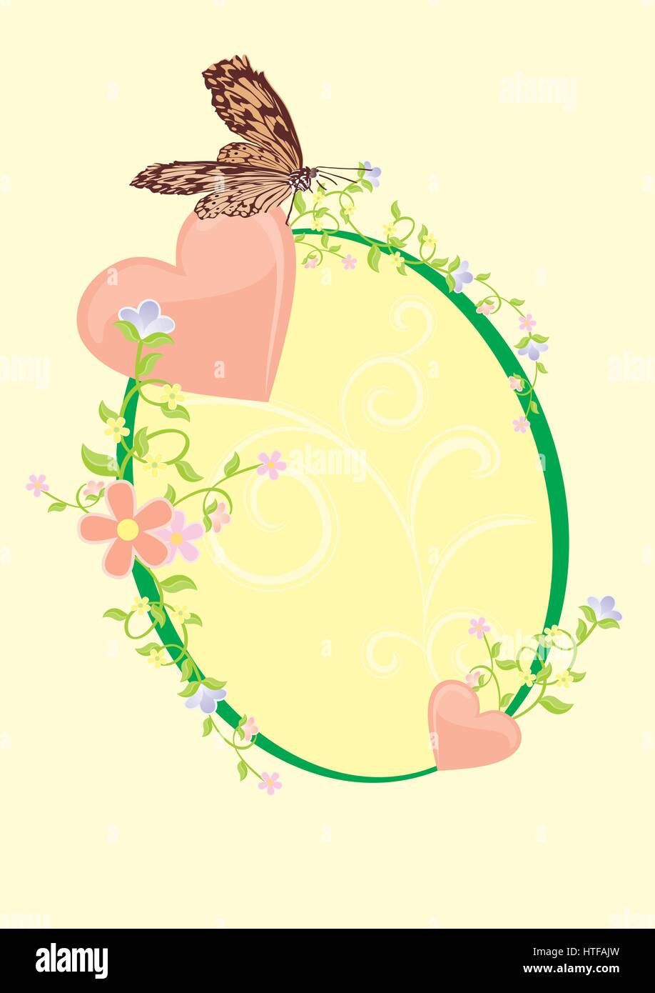 Floral heart shape Stock Vector Image & Art - Alamy