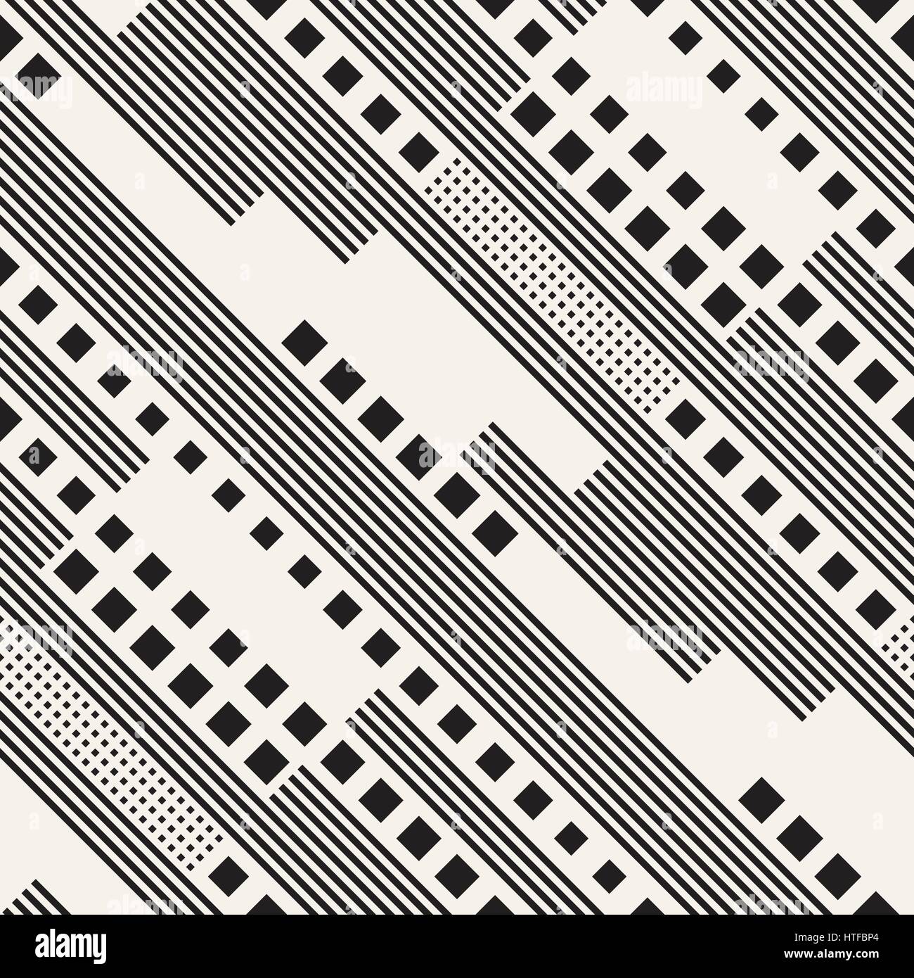 Modern Stylish Halftone Texture. Endless Abstract Background With ...