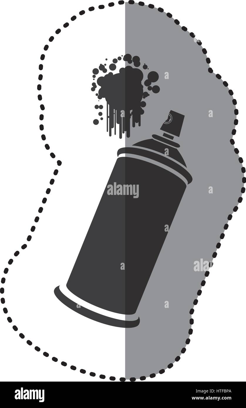 black aerosol sprays with a stain icon Stock Vector Image & Art - Alamy