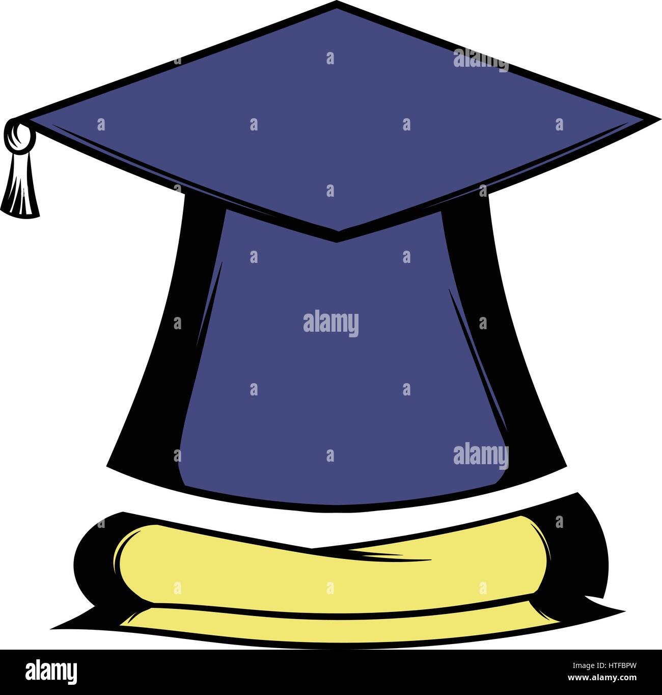 Graduation cap and diploma icon Stock Vector Image & Art - Alamy