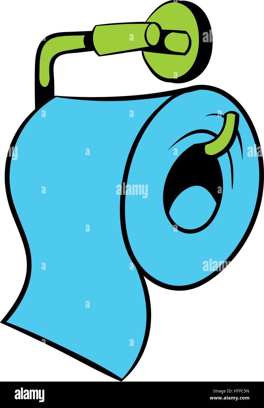 Toilet paper icon, icon cartoon Stock Vector
