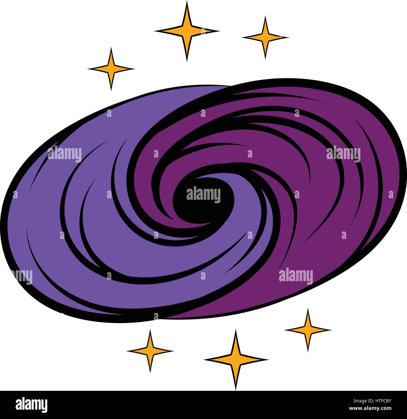 Black Hole In Space Icon Icon Cartoon Stock Vector Image Art Alamy