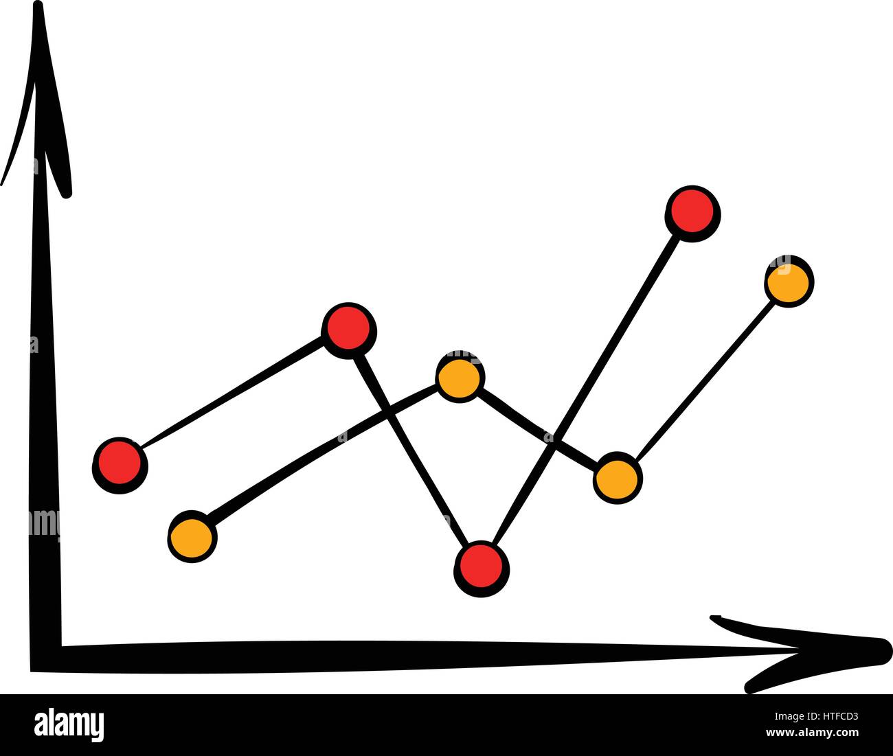 Arrow graph icon, icon cartoon Stock Vector Image & Art Alamy