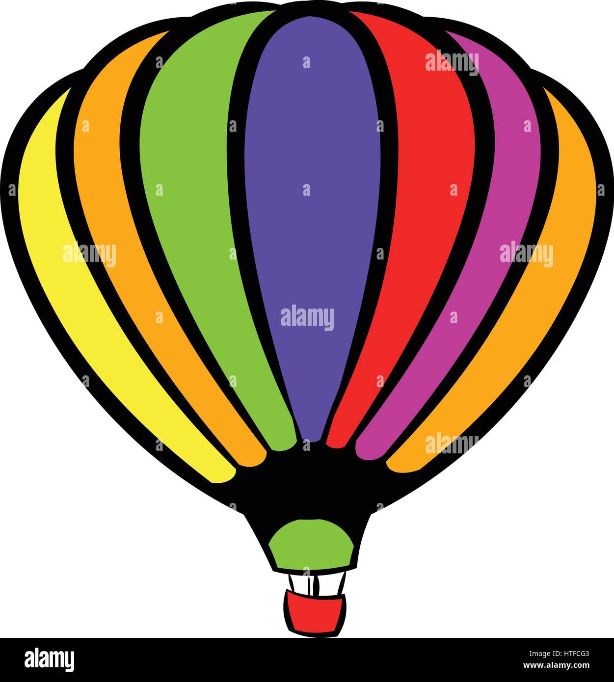 Hot Air Balloon Cartoon Stock Photos & Hot Air Balloon Cartoon Stock