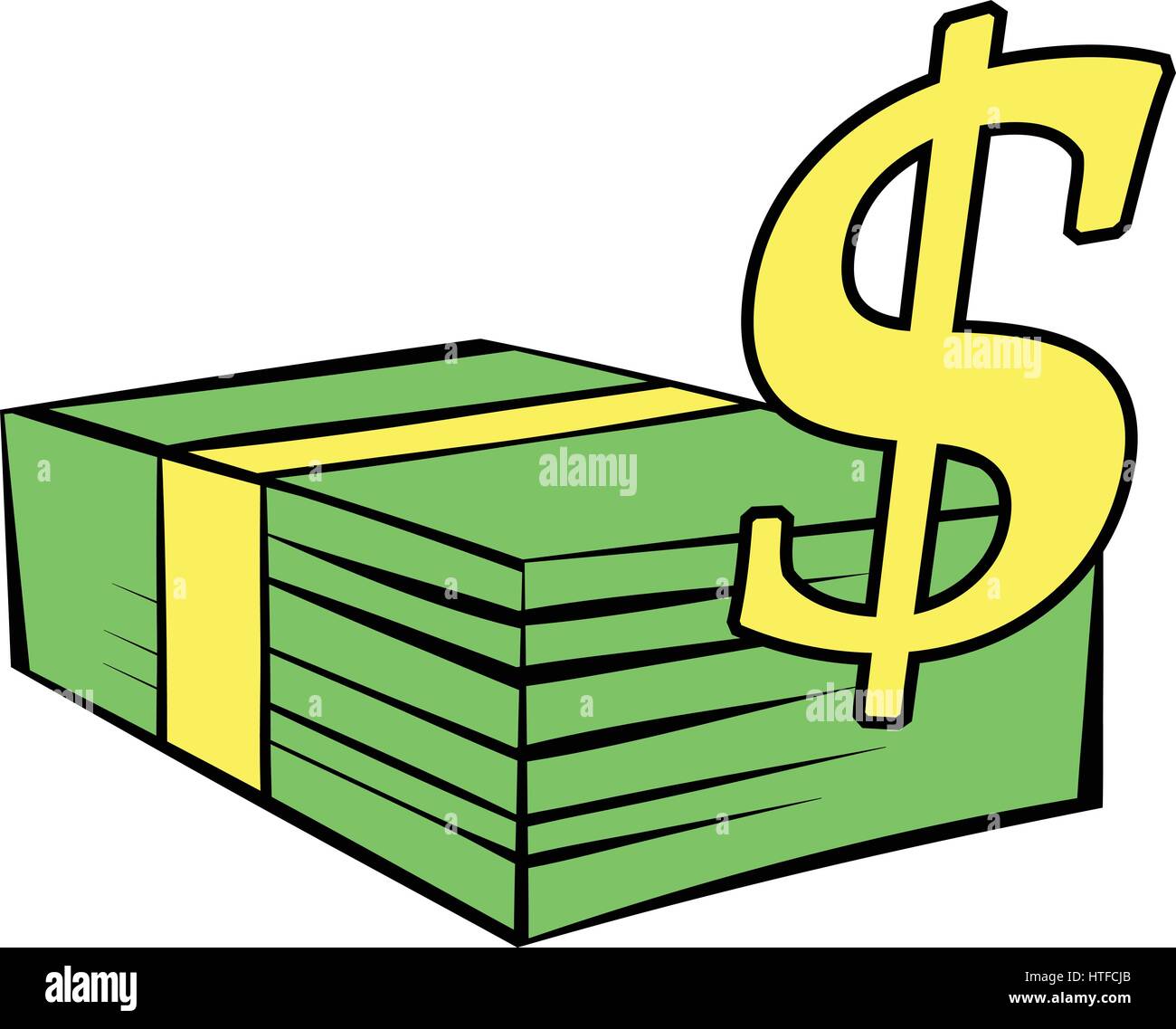 Stack of dollars icon, icon cartoon Stock Vector Image & Art - Alamy