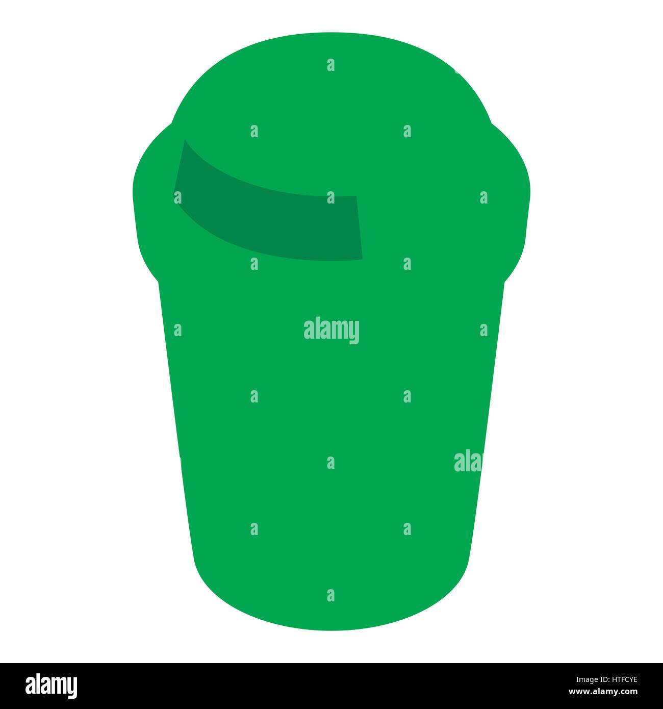 Green outdoor bin icon, isometric 3d style Stock Vector Image & Art - Alamy