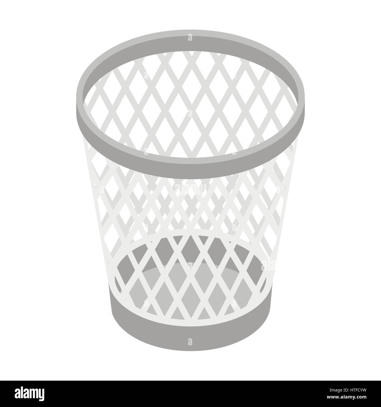 Mesh trash basket icon, isometric 3d style Stock Vector Image & Art - Alamy