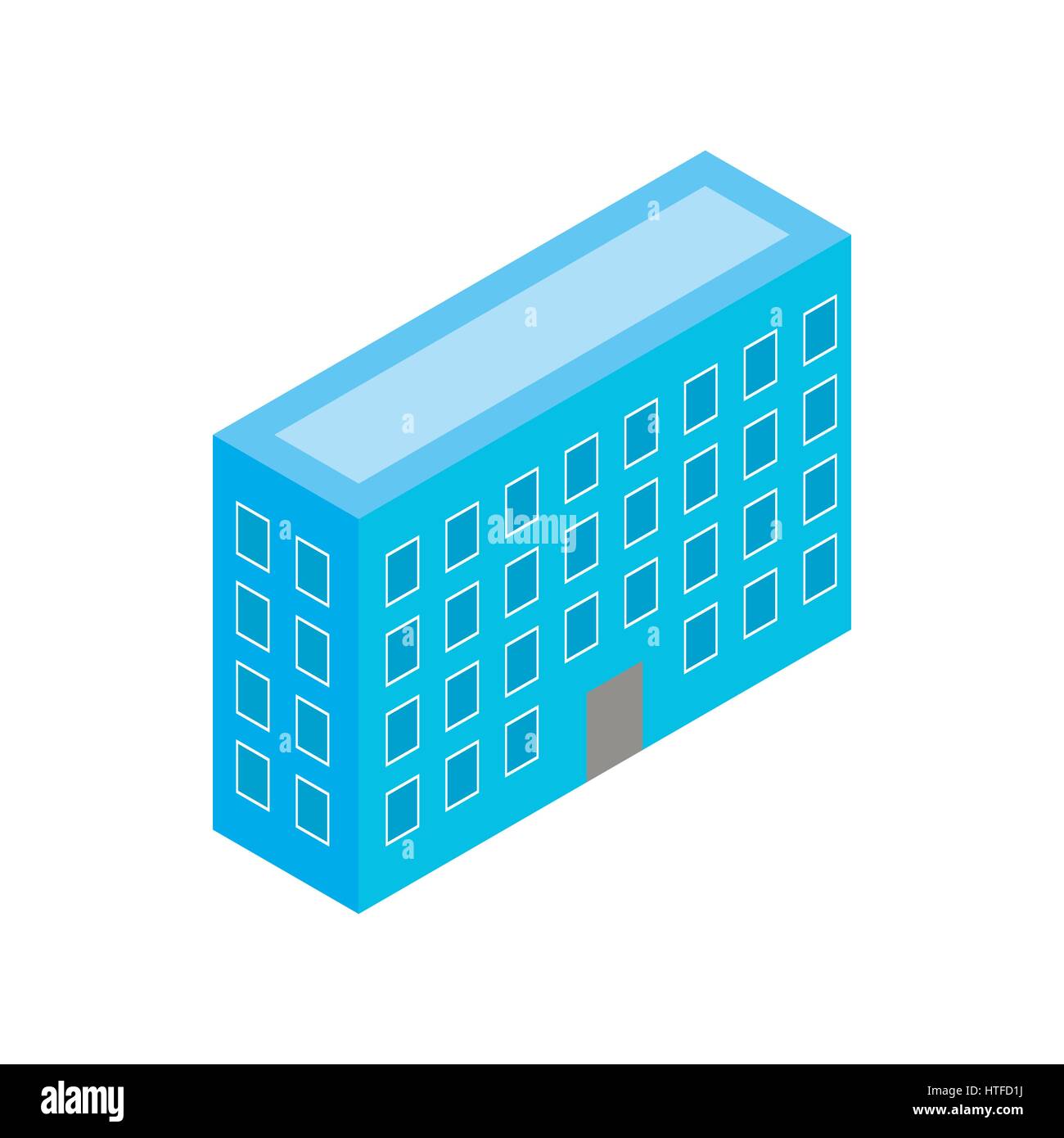 Building icon, isometric 3d style Stock Vector Image & Art - Alamy