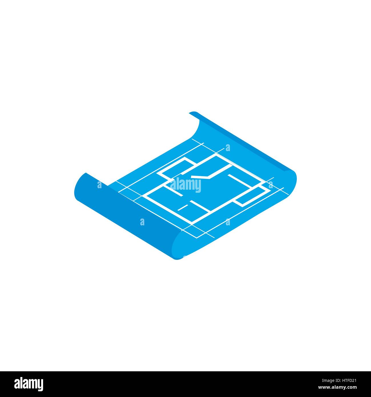 Building plan icon, isometric 3d style Stock Vector Image & Art - Alamy