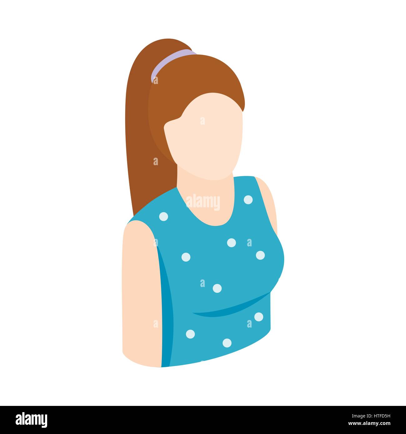 Woman icon, isometric 3d style Stock Vector Image & Art - Alamy