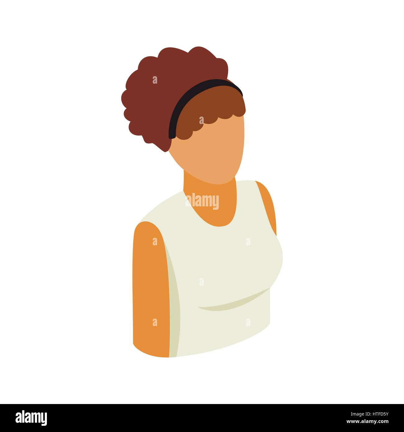 Woman icon, isometric 3d style Stock Vector Image & Art - Alamy