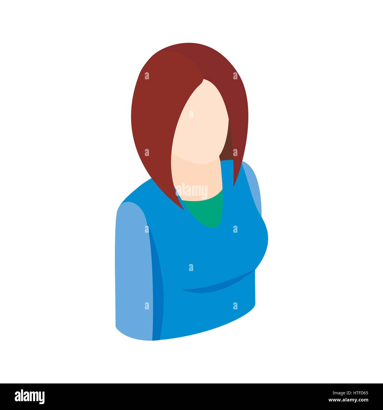 Woman icon, isometric 3d style Stock Vector Image & Art - Alamy