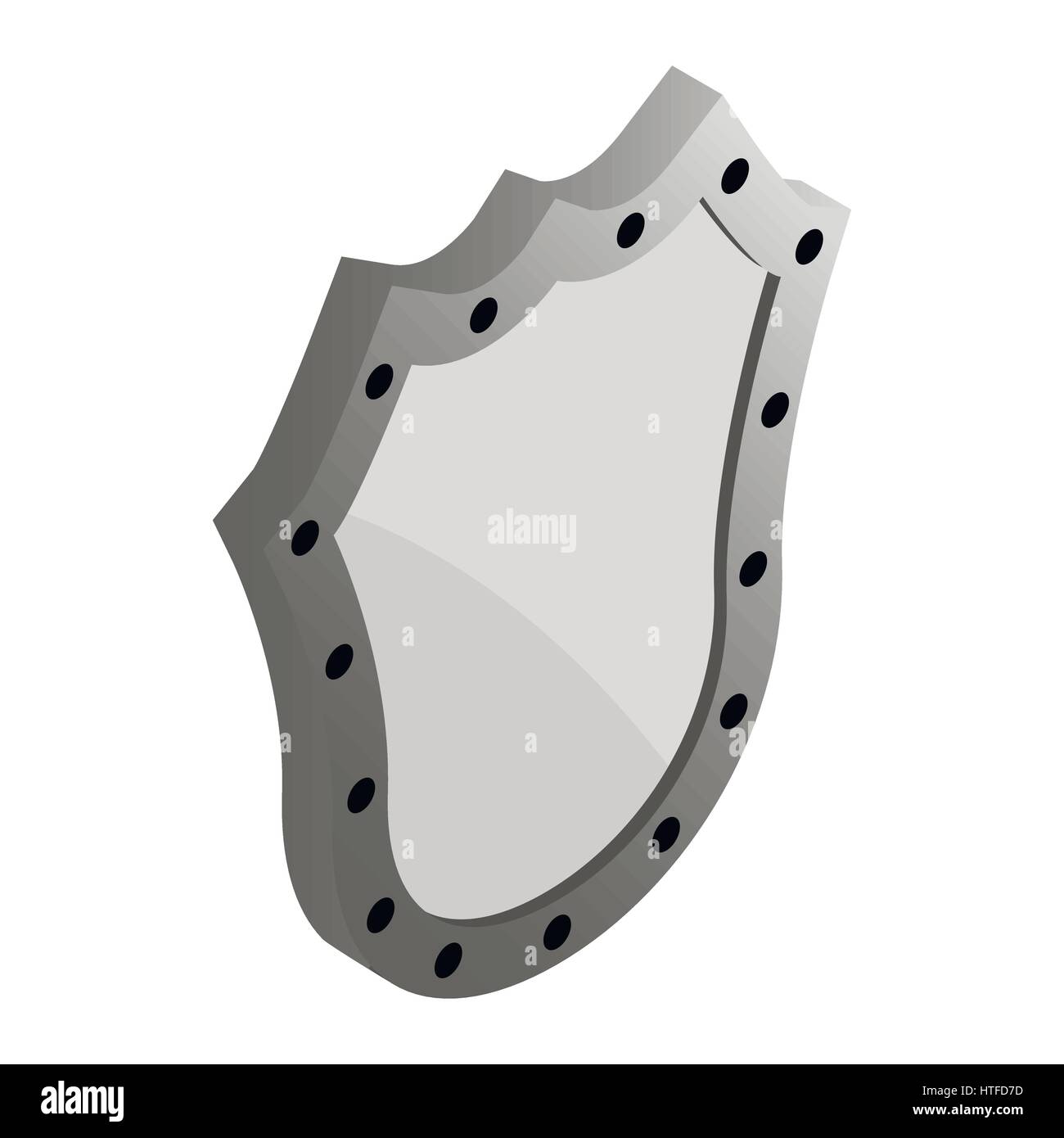 Metal shield icon, isometric 3d style Stock Vector Image & Art Alamy