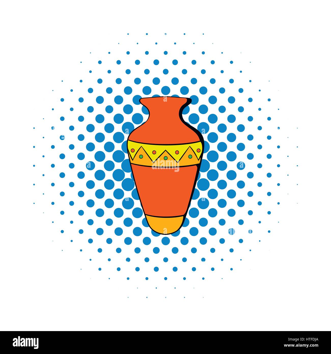 Egyptian vase icon in comics style Stock Vector Image & Art - Alamy