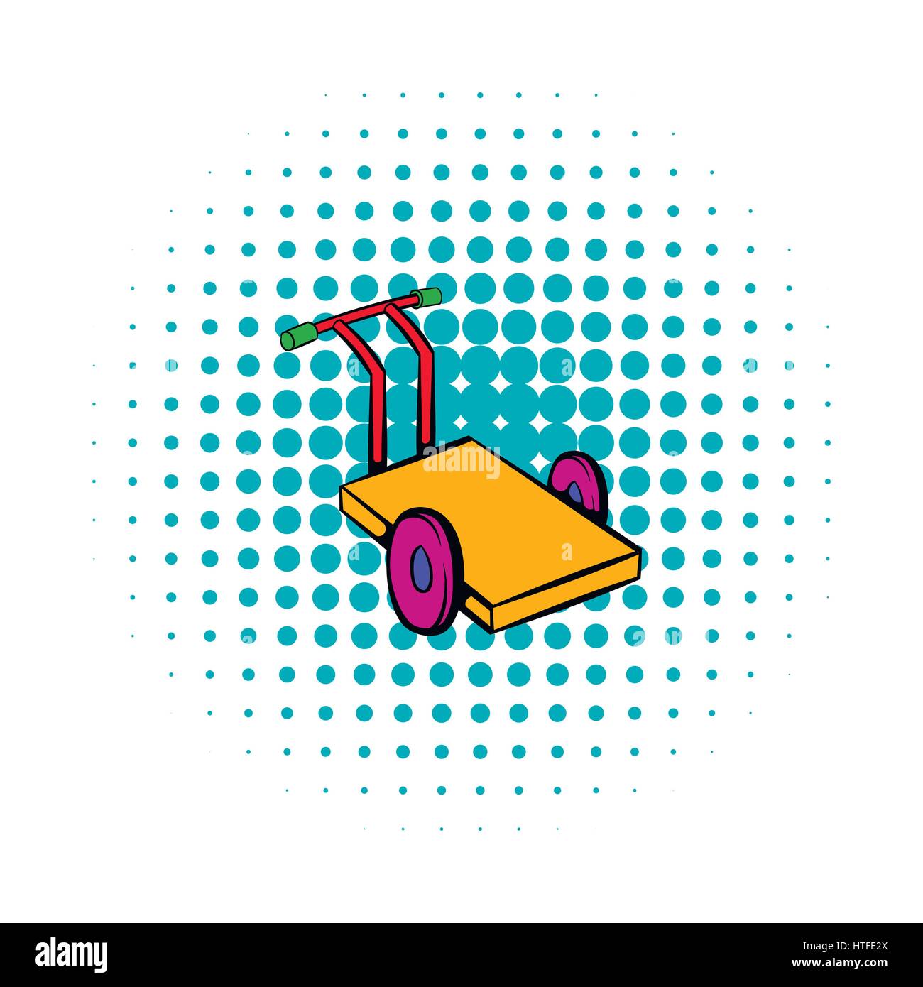 Trolley for luggage icon, comics style Stock Vector Image & Art - Alamy