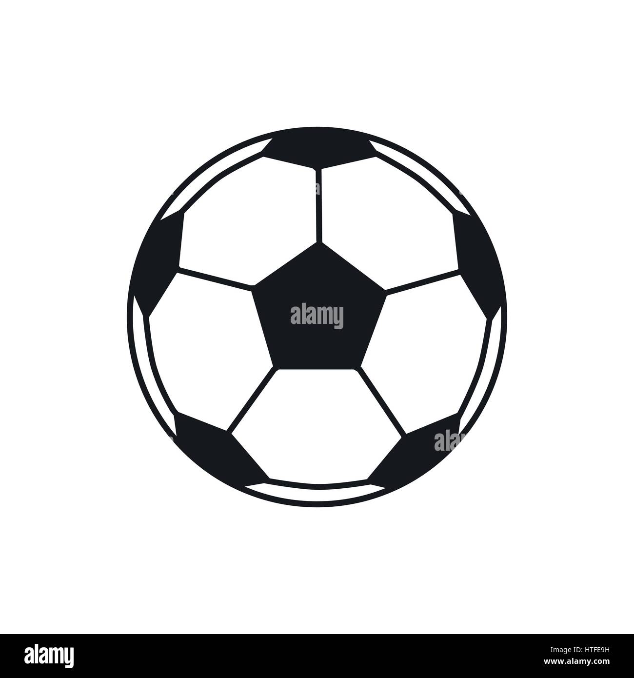 Soccer ball icon, simple style Stock Vector Image & Art Alamy