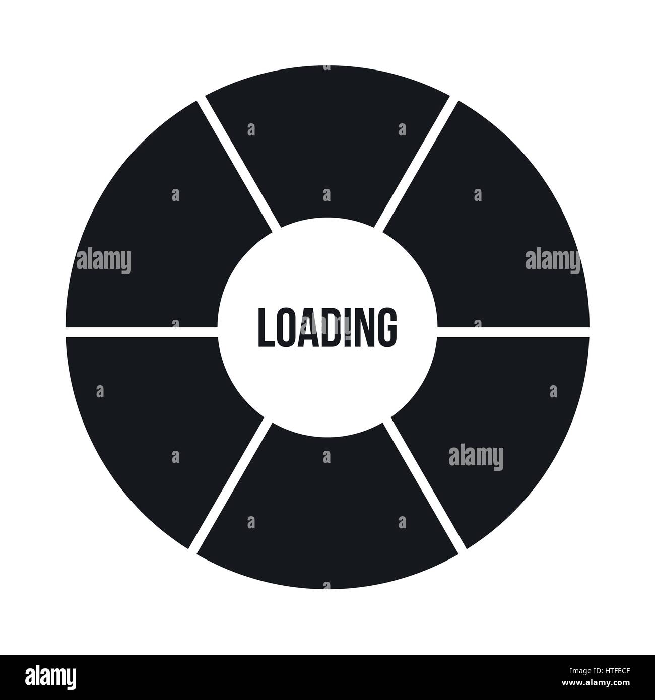 Circle loading icon, simple style Stock Vector Image & Art - Alamy