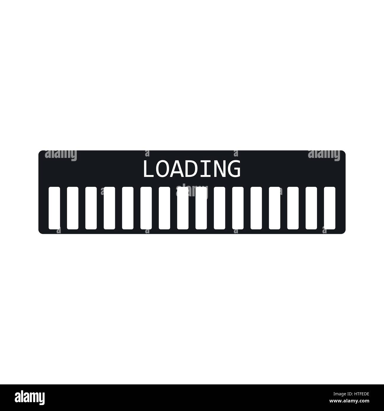 Progress loading bar icon, simple style Stock Vector Image & Art - Alamy