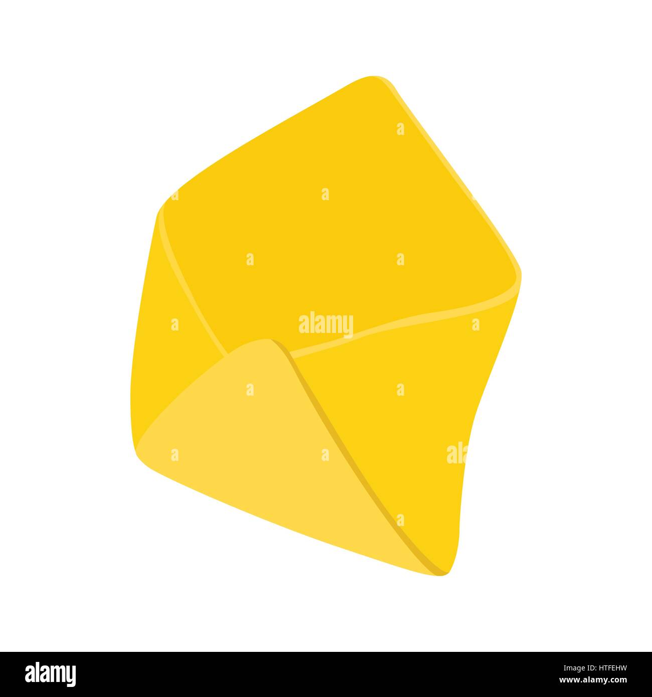 Open yellow envelope icon, in cartoon style Stock Vector Image & Art