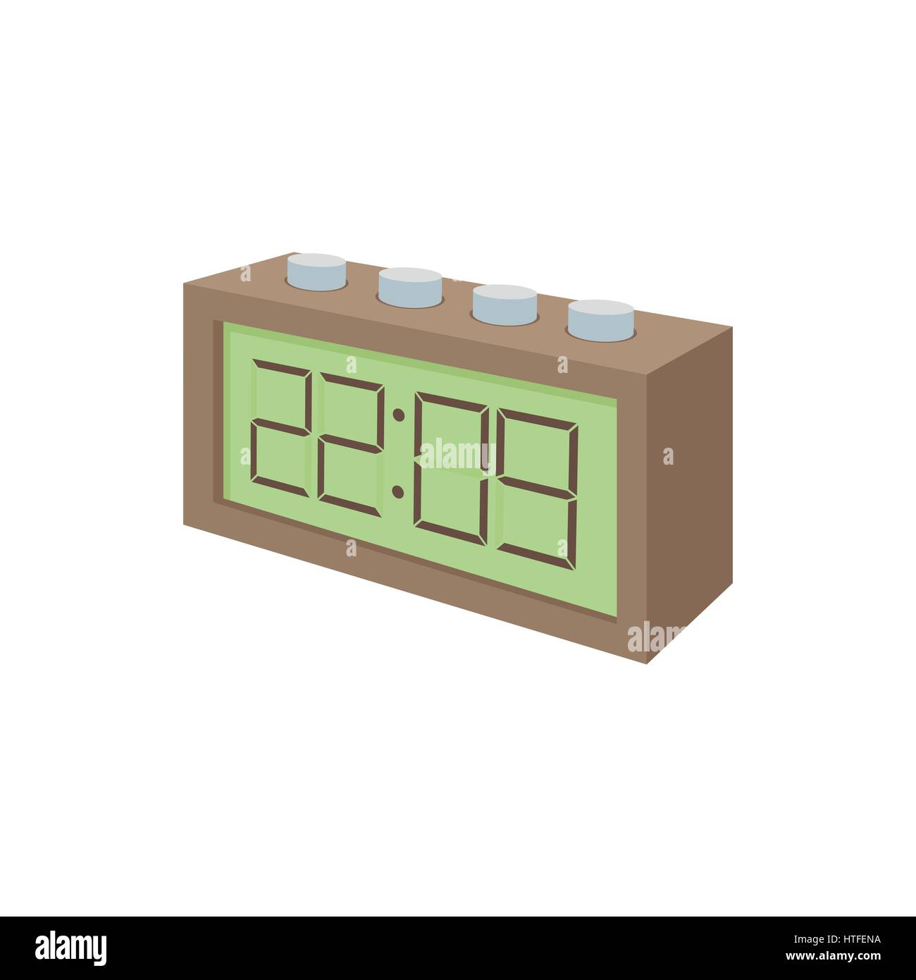 Digital table clock icon, cartoon style Stock Vector Image & Art - Alamy